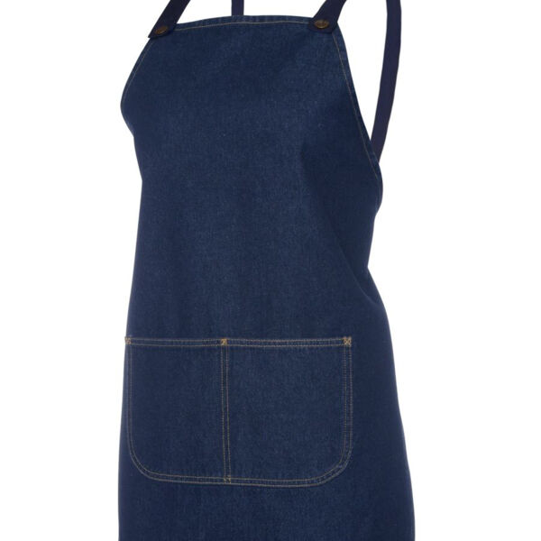 Cross Back BIB Denim Apron - Short  Thumbnail