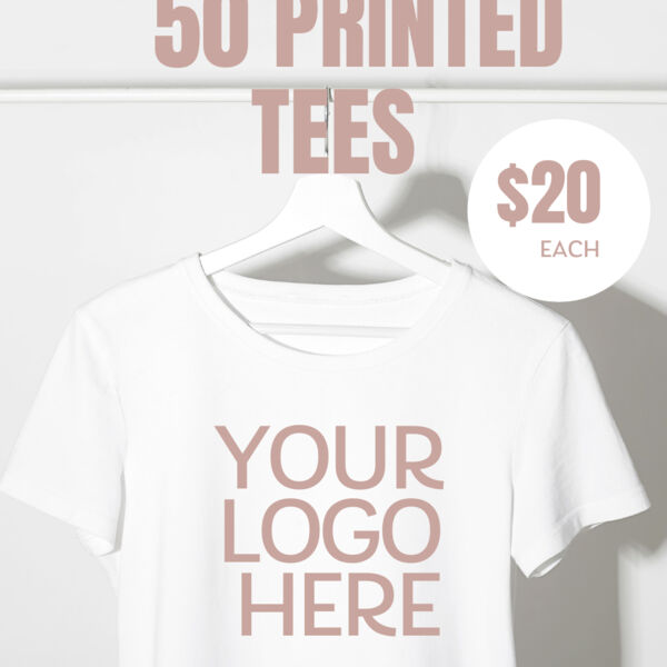 50 Screen Printed Tees Deal ( 1 SIDE ) Thumbnail