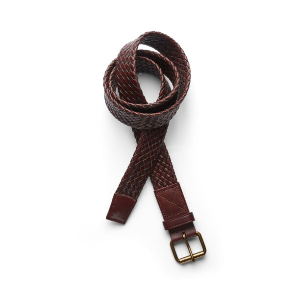 BRAIDED LEATHER BELT Thumbnail